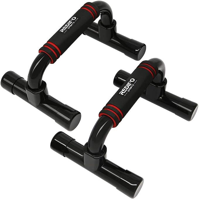 Push up bars are strength training tools designed to help improve upper body strength through push-up exercises. These workout stands feature an ergonomic push-up bracket board that helps to reduce strain on the wrists and provide a more comfortable grip during workouts.