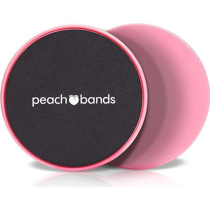 Peach Bands Core Sliders are a versatile fitness tool designed to target and strengthen the core muscles. The dual-sided discs are made from durable materials that allow for smooth gliding on both hard and carpeted surfaces.