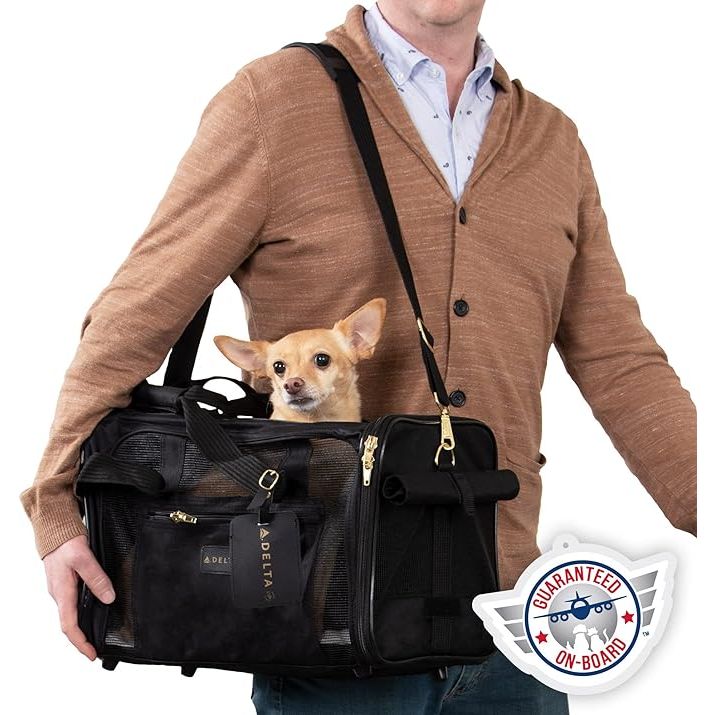 The Sherpa Delta Airlines Pet Carrier is the perfect solution for pet owners looking for a reliable and convenient travel companion for their furry friends. This airline approved carrier is part of the Guaranteed On Board program, providing peace of mind for both pets and their owners.