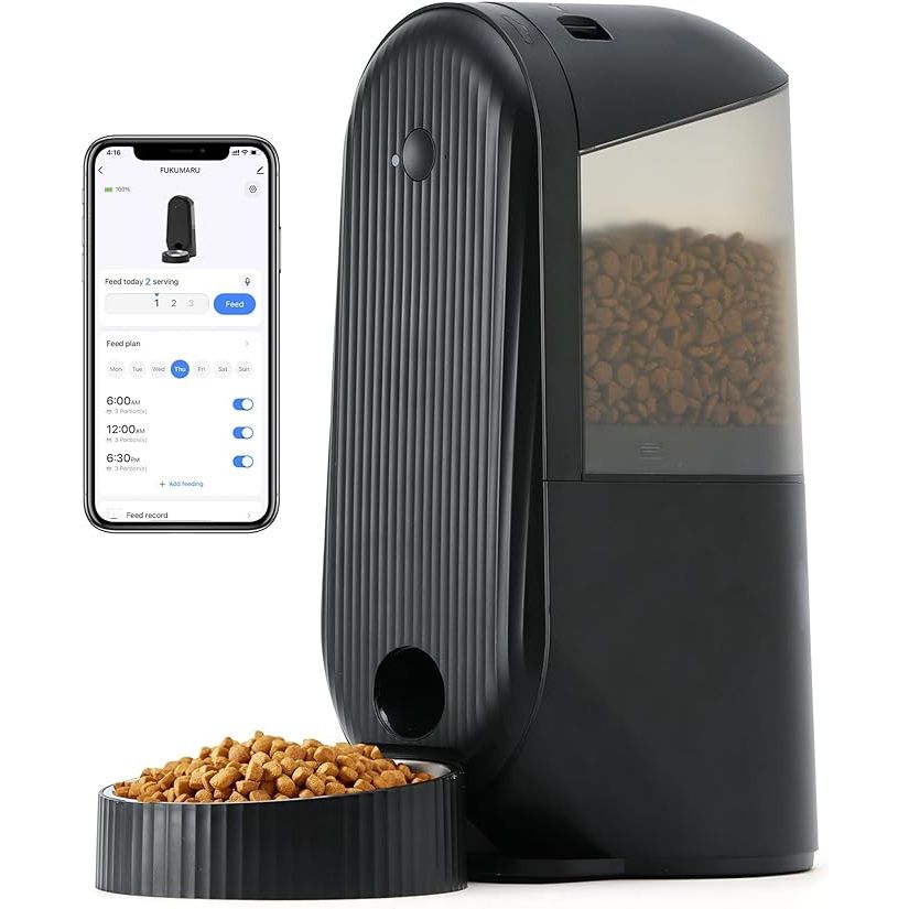 The Smart APP Remote Control automatic cat feeder is a convenient and efficient way to ensure your pet is fed on time, every time. With the ability to adjust the feeding plan remotely, control portion sizes, and set feeding times, you can help your furry friend develop healthy eating habits.