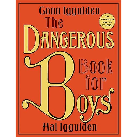 "The Dangerous Book for Boys" is a bestselling book by brothers Conn Iggulden and Hal Iggulden. It is a guidebook filled with activities, stories, and advice aimed towards young boys, encouraging them to explore the world around them and engage in a variety of hands-on activities.