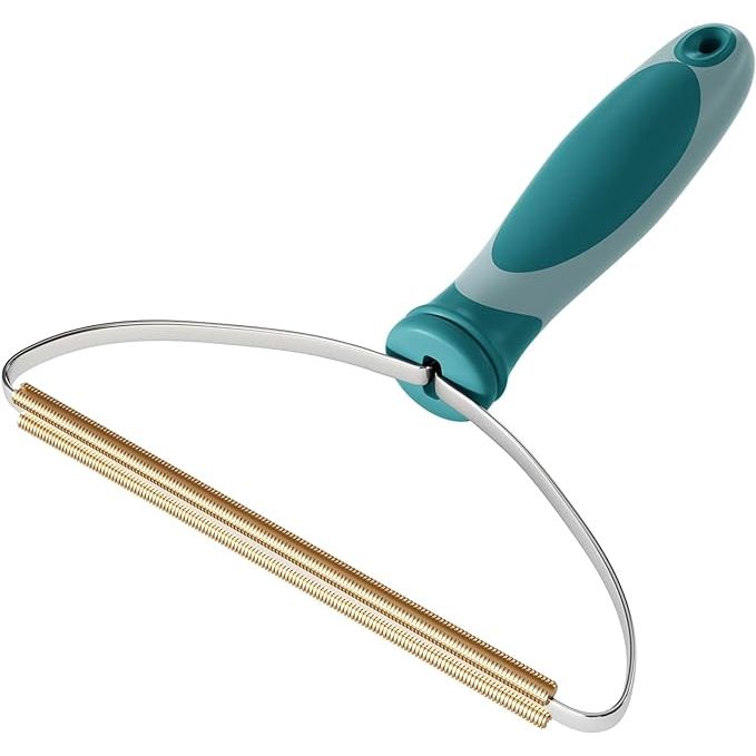 The Pet Hair Remover is a handy tool designed to easily remove pet hair from various surfaces such as carpets, car mats, couches, pet beds, furniture, and rugs. The lint cleaner pro uses a patented roller technology that effectively collects and removes pet hair and lint without damaging the surface.