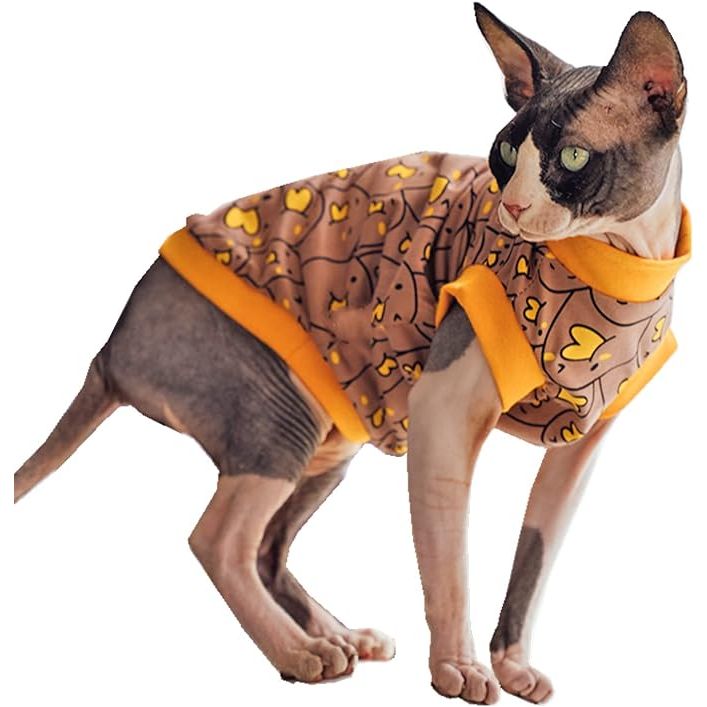 Give your hairless cat the comfort and protection they deserve with the Soft & Comfy Anti-Allergy Cotton shirts from Kitipcoo. Specifically designed for Sphynx, Devon Rex, Cornish Rex, and Peterbald cats, these shirts are made of high-quality cotton that is gentle on sensitive skin.