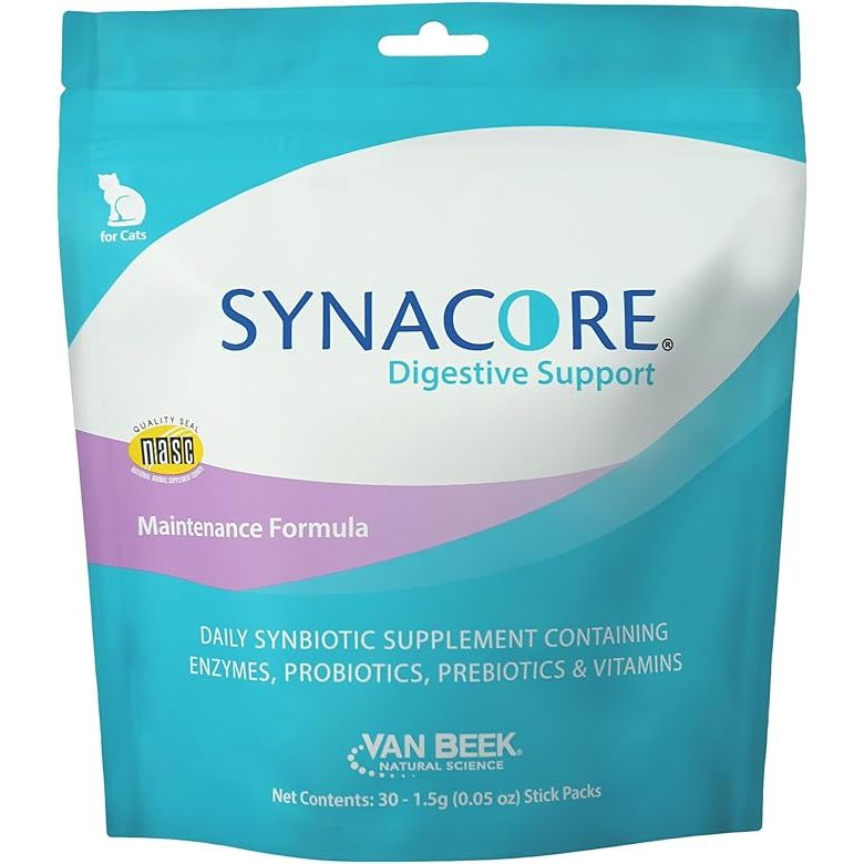 Van Beek Natural Science Synacore Feline is a specially formulated supplement designed to support immune function and promote digestive health in cats. This all-natural formula contains a blend of probiotics, prebiotics, enzymes, and vitamins to help maintain a healthy balance of gut flora and enhance overall well-being.