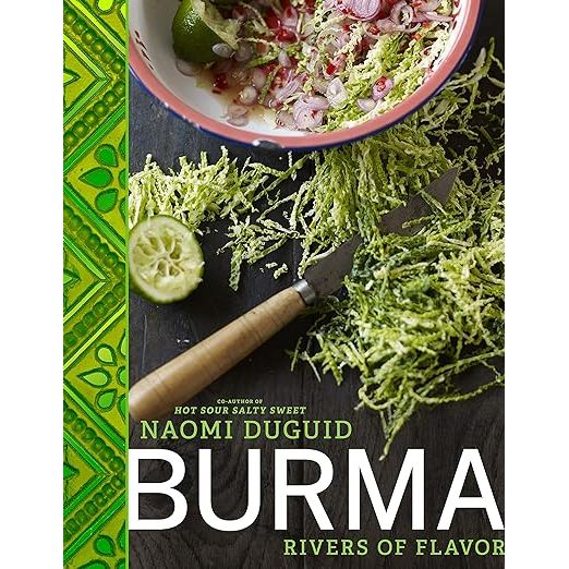 Immerse yourself in the exotic tastes of Southeast Asia with Naomi Duguid's Burma: Rivers of Flavor. This captivating cookbook offers food enthusiasts over 125 spellbinding recipes that unveil the secrets of Myanmar's (formerly Burma) gastronomic delights. Each dish is a testament to the distinct and bold flavors that define the country's regional cuisine, ensuring a taste experience that's both authentic and invigorating.

Burma: Rivers of Flavor doesn't just tantalize the taste buds — it's an odyssey into the heart of Myanmar, its people, and its heritage. As you turn each page, Naomi Duguid presents a rich tapestry of culinary tales and insights, intertwining the essence of Burmese cuisine with intriguing cultural narratives. Her eloquent prose gives you unparalleled access to the traditions that have shaped the nation's food landscape.

No matter your level of culinary expertise, Burma: Rivers of Flavor invites you to discover the enchantment of Myanmar's kitchen secrets. Naomi Duguid's enthusiasm for the country's rich flavors and vibrant culture is evident, making this cookbook not just a resource for extraordinary meals, but also a source of inspiration that will add depth and spice to your own cooking journey. Perfect for the adventurous chef or the curious gourmand, this beautifully presented tome is an essential guide to the extraordinary world of Burmese cuisine.