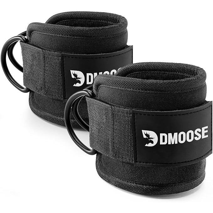 The DMoose Ankle Strap for Cable Machine is a versatile and durable fitness accessory designed to enhance your lower body workouts. It is made with premium quality materials for long-lasting use and features thick padding for added comfort during your exercise routines.