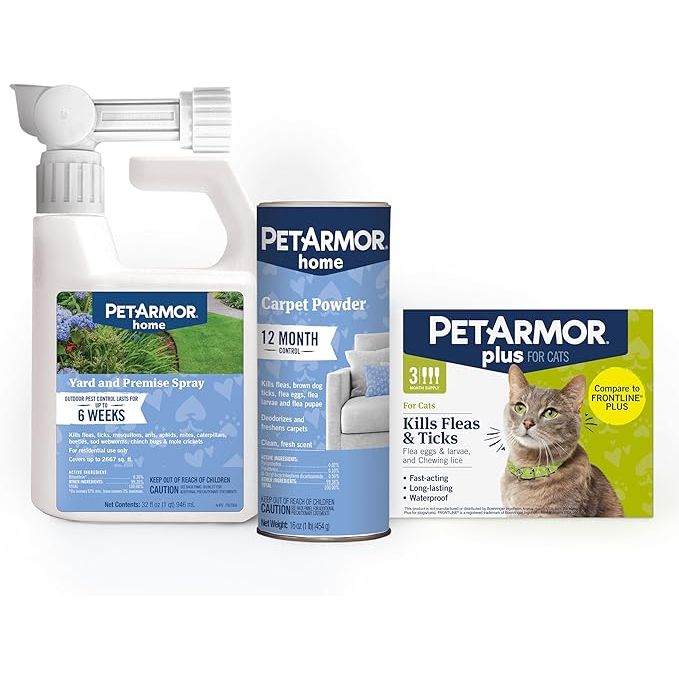 PetArmor Plus Flea & Tick Prevention for Cats is a topical treatment that provides protection against fleas and ticks for cats over 1.5 lbs. This product comes in a pack of 3 doses, making it easy to apply each month for continuous protection.