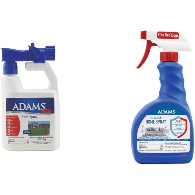 Adams Plus Flea & Tick Yard Spray is designed to effectively control fleas, ticks, mosquitoes, and other pests in your outdoor space. The spray can be easily attached to a garden hose for convenient and thorough application, covering up to 5,000 square feet.