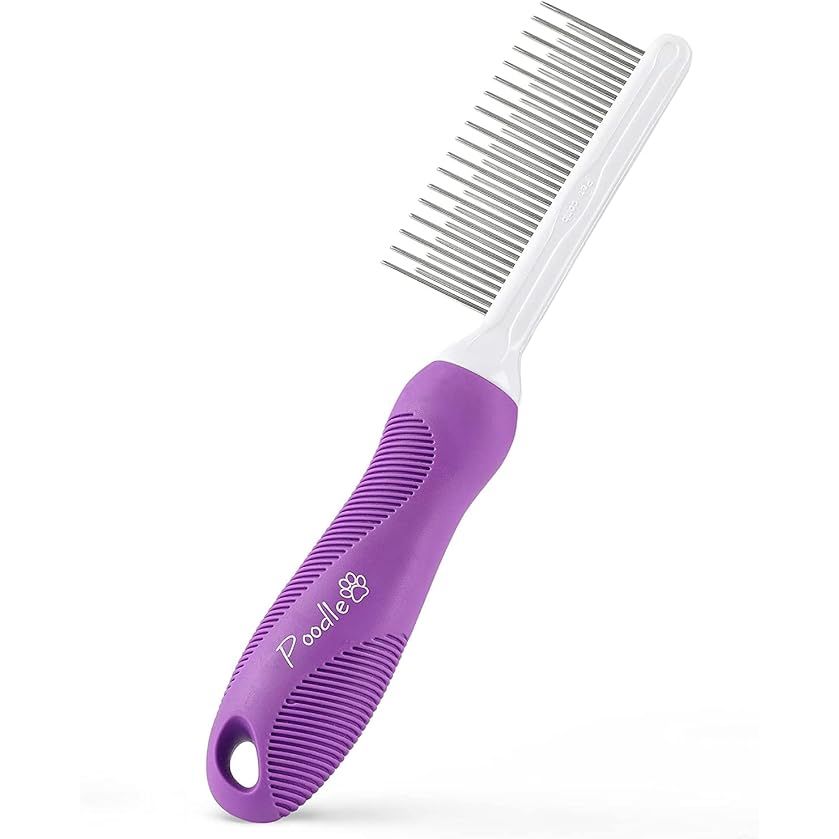 The Poodle Pet Detangling Pet Comb is a versatile grooming tool designed to help pet owners safely and effectively remove matted fur, knots, and tangles from their furry companions.