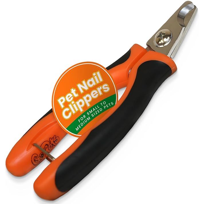 The GoPets Professional Pet Nail Clipper is designed specifically for medium or small dogs and cats. Made with stainless steel trimmer blades, this clipper is sharp and durable for long-lasting use. The angled blades help to quickly and safely trim your pet's nails with ease.