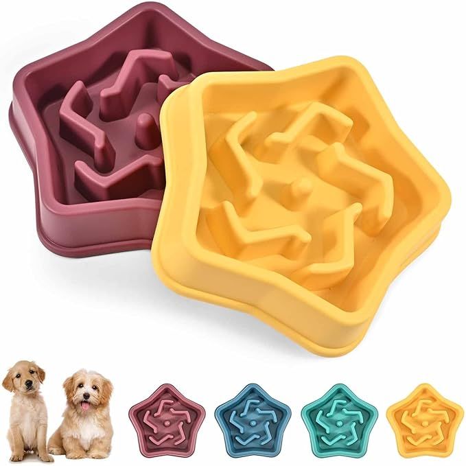 Make mealtime fun and engaging for your furry friend with our quality slow feeder dog bowl! Made from food-safe, high-strength materials that are durable and long-lasting, this puzzle design bowl slows down feeding by 5x, preventing choking, indigestion, vomiting, and bloating.