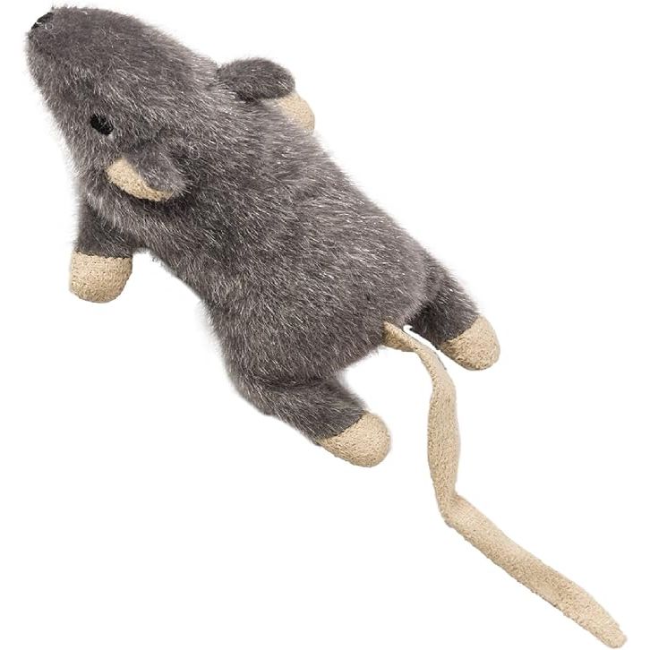 Introducing the Lifelike Fuzzy Fur Mouse, a toy that will surely captivate your feline friend's attention! Made with catnip and designed with crinkle sounds, this mouse toy is simply irresistible to cats. Watch as your furry companion swats, pounces, and chases after this lifelike mouse, providing hours of entertainment and fun.