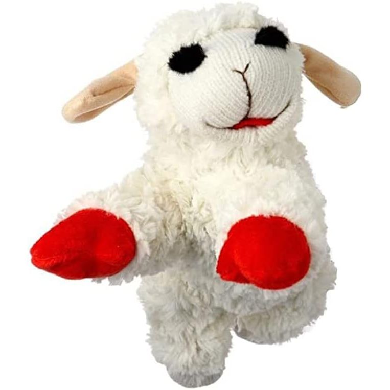 Multipet International's Lambchop Plush Squeak Toy Mini is a popular pet toy that is designed for small dogs. The toy is approximately 6 inches in size and is white in color, resembling a cute, fluffy lamb. Made from soft, plush material, it is gentle on your pet's teeth and is great for interactive play sessions.