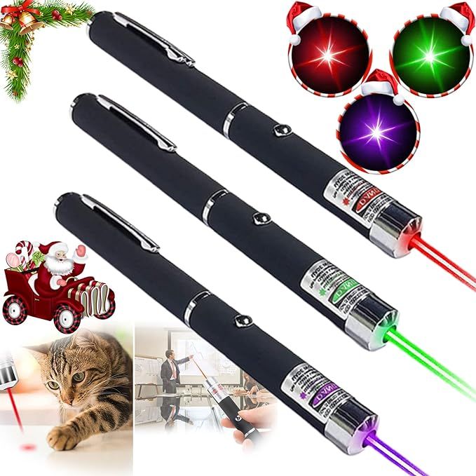 The 3 Pack Cat Laser Pointer is a convenient and fun toy for both cats and dogs. This laser pointer is specifically designed to entertain pets indoors, providing them with a stimulating and engaging play experience. The pen-like design makes it easy to handle and use, allowing pet owners to interact with their furry friends in a playful way.