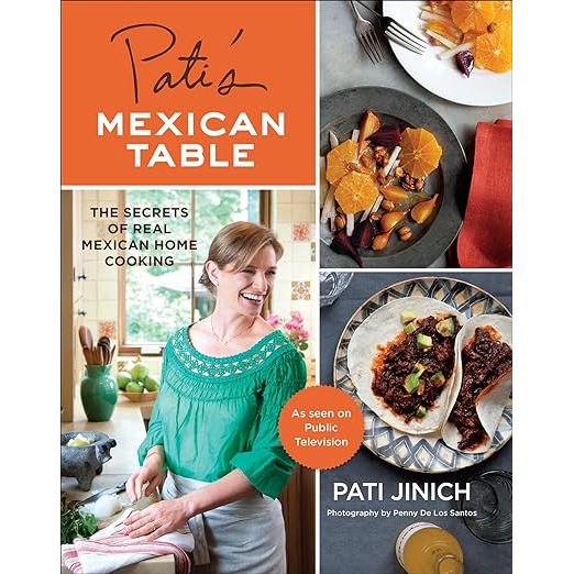 Immerse yourself in the tantalizing world of authentic Mexican cuisine with Pati Jinich's critically acclaimed Pati's Mexican Table: The Secrets of Real Mexican Home Cooking. As a celebrated chef and charismatic host of her own TV cooking show, Pati opens the gateway to mastering time-honored Mexican dishes, drawing from the rich tapestry of her family's culinary legacy. This enchanting guide is your perfect kitchen companion, making traditional cooking accessible to everyone, from the seasoned culinarian to the budding gastronome.

Feast your eyes on the exquisite visuals provided by Penny De Los Santos, whose compelling photography whisks you away to Mexico's heart, where food is more than sustenance—it's a festive symphony of sights, smells, and tastes. Whether you yearn to wrap your hands around hearty tamales, drizzle tantalizing mole over tender meats, or experiment with contemporary twists on classic fare, this book is your roadmap to creating sumptuous Mexican meals with ease and confidence. Each recipe serves not only as a step-by-step blueprint but also as a storied journey through Mexico's rich cultural landscape.

With Pati's Mexican Table, you are invited to commemorate the spirit of Mexican tradition and the unsung heroes of the home kitchen. It's more than a mere collection of recipes; it's a heartfelt homage to the threads that weave the fabric of Mexican culture. Embrace the chance to infuse your cooking repertoire with the zest and zeal of true Mexican flavors, creating unforgettable meals that will grace your table and linger in your guests' memories.