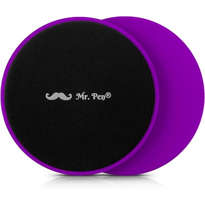 Mr. Pen Core Sliders are a set of workout discs designed to enhance your exercise routine. The pack contains two dual-sided sliders that can be used on various surfaces to engage different muscle groups. The Core Sliders are ideal for strength training, core workouts, and overall fitness improvement.