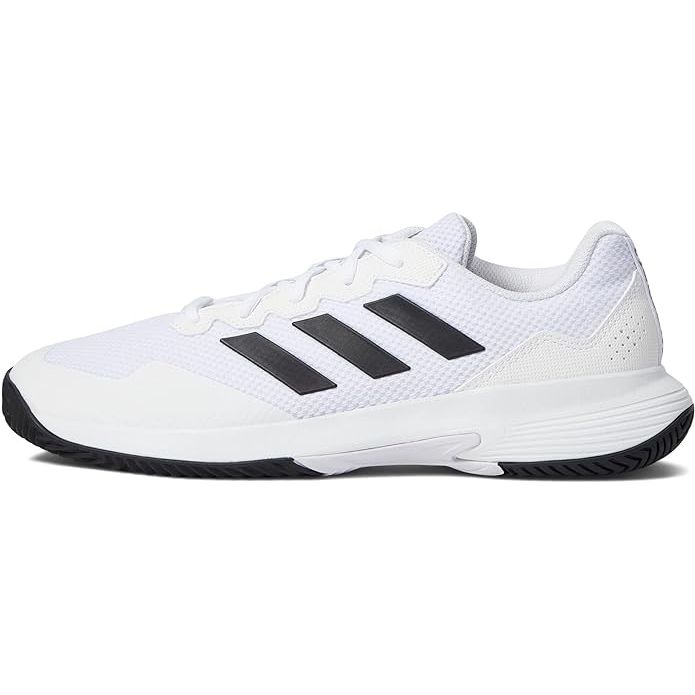 The adidas Men's Gamecourt 2 Tennis Shoe is designed for players seeking comfort and support on the court. The shoe features a breathable mesh upper that provides ventilation during intense matches, keeping your feet cool and dry.