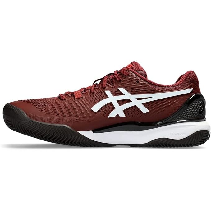 The ASICS Men's Gel-Resolution 9 Clay Tennis Shoes are designed specifically for tennis players who play on clay courts. These shoes feature ASICS' signature Gel cushioning technology in the midsole, providing excellent shock absorption and support during intense matches.