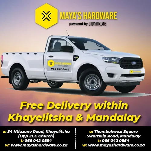 Maya's Hardware Mandalay is a well-established hardware store located in the Mandalay Mall, situated at the corner of Swartklip and Washington Roads in Mandalay, Cape Town. The store offers a wide range of hardware and DIY products, including tools, building materials, electrical supplies, plumbing equipment, and garden essentials. 

With a convenient location in the bustling Mandalay Mall, Maya's Hardware Mandalay is easily accessible for residents in the surrounding area looking for quality hardware products at competitive prices. The store is known for its friendly and knowledgeable staff who are always ready to assist customers with their hardware needs, from finding the right products to offering advice on DIY projects. 

Customers can expect a one-stop shopping experience at Maya's Hardware Mandalay, where they can find everything they need to complete their home improvement projects, large or small. The store prides itself on its commitment to customer satisfaction and strives to provide a hassle-free shopping experience for all its patrons. Description by ChatGPT.