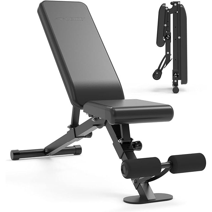 The Leikefitness Adjustable Weight Bench is a versatile workout bench that can be adjusted to multiple positions, including upright, incline, decline, and flat. This allows for a wide range of exercises to target different muscle groups in the body.