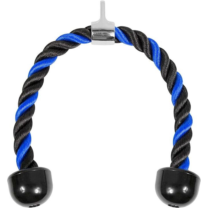 The Yes4All Deluxe Tricep Rope Cable Attachment is a high-quality workout accessory designed to target your tricep muscles during cable machine exercises. The deluxe rope features a durable braided nylon construction that provides a secure and comfortable grip for your hands.