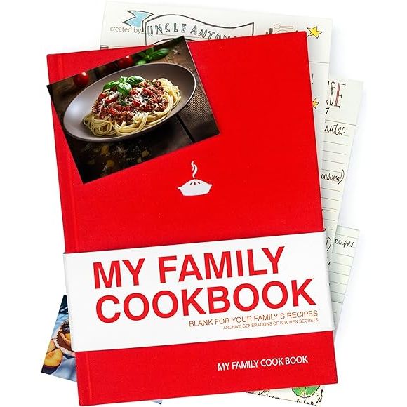 Craft your very own culinary legacy with Suck UK's My Family Cookbook, the ultimate red-hued canvas for budding chefs and seasoned kitchen aficionados alike.