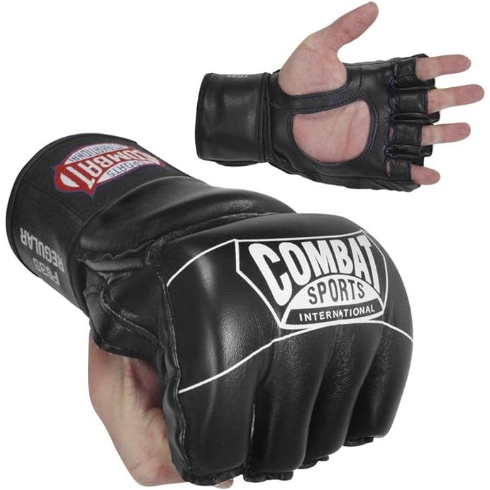 Combat Sports Pro Style MMA Gloves are designed specifically for mixed martial arts (MMA) fighting. They offer a high level of protection and durability, making them a popular choice among professional fighters and enthusiasts alike. These gloves typically feature open palms and fingers, allowing for better grip and flexibility during fights.