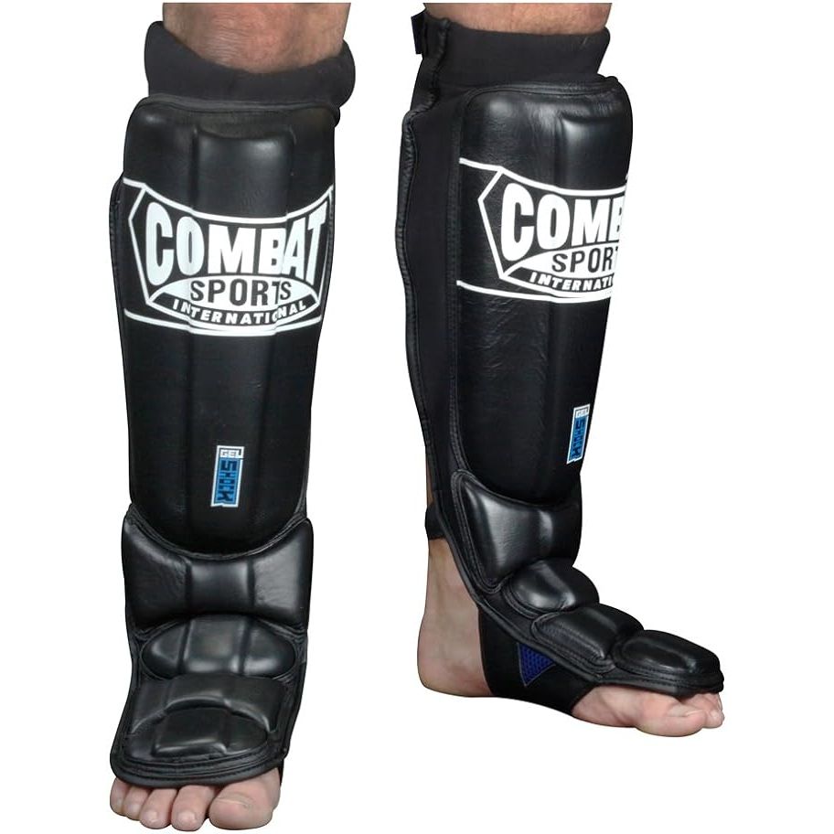 Combat Sports Gel Shock™ Pro Style Grappling Shin Guards are designed to provide maximum protection and comfort during intense combat sports training and competitions.