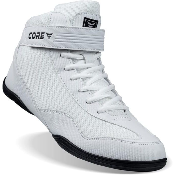 CORE Wrestling Shoes – High Traction Wrestling Shoes for Men, Women, Youth & Kids - Durable Shoes for Wrestling, Boxing, Weightlifting & Bodybuilding – Combat Sports Footwear, Lightweight Gym Shoes image