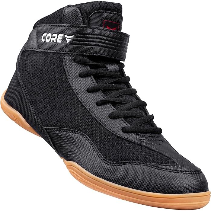 CORE Wrestling Shoes are high-traction footwear designed specifically for various combat sports, including wrestling, boxing, weightlifting, and bodybuilding. These durable shoes are suitable for men, women, youth, and kids, making them a versatile option for athletes of all ages and skill levels.