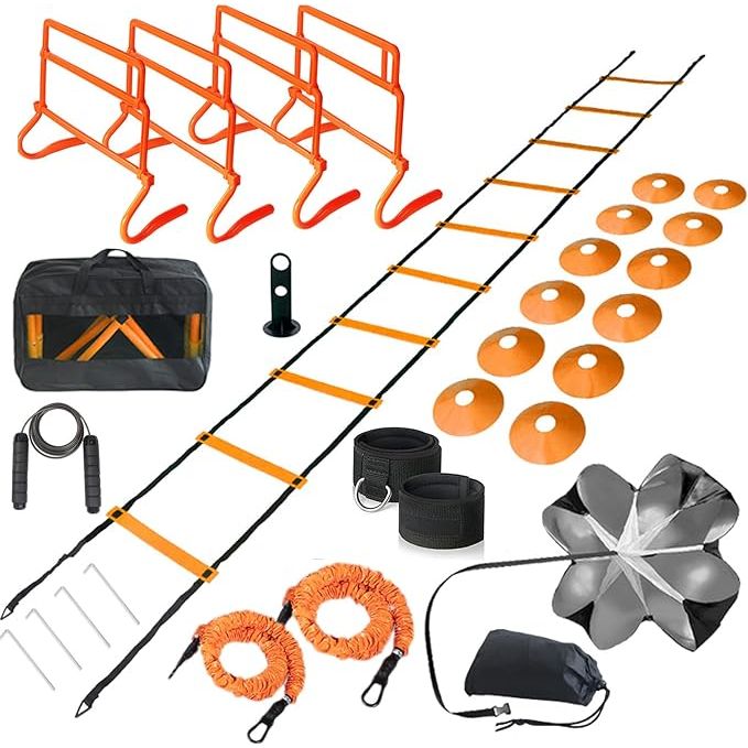 Adjustable speed training hurdles are fitness and speed training equipment designed to help athletes improve their agility, speed, and overall performance. These hurdles are typically made of durable materials like PVC or plastic, and feature adjustable heights to accommodate athletes of different skill levels.