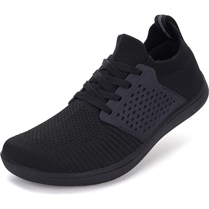 The WHITIN Men's Wide Minimalist Barefoot Sneakers are designed for those looking for a natural and minimalist shoe experience. These sneakers feature a zero drop design, meaning the heel and forefoot are at the same level, promoting a more natural foot strike.