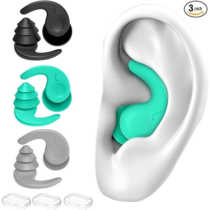 Swimming ear plugs are essential accessories for anyone who enjoys water sports or activities. This set of 3 pairs of waterproof reusable silicone ear plugs is specifically designed for swimming, surfing, snorkeling, and other water-related activities.