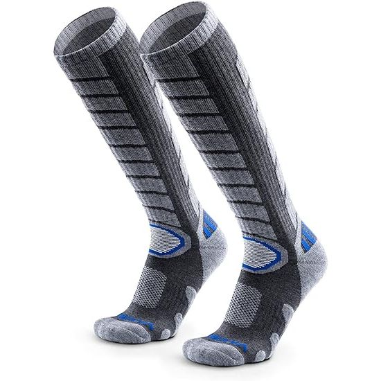 Merino Wool Ski Socks are specially designed socks that are ideal for skiing, snowboarding, and other outdoor sports. Made from high-quality merino wool, these socks offer superior warmth, moisture-wicking capabilities, and comfort.