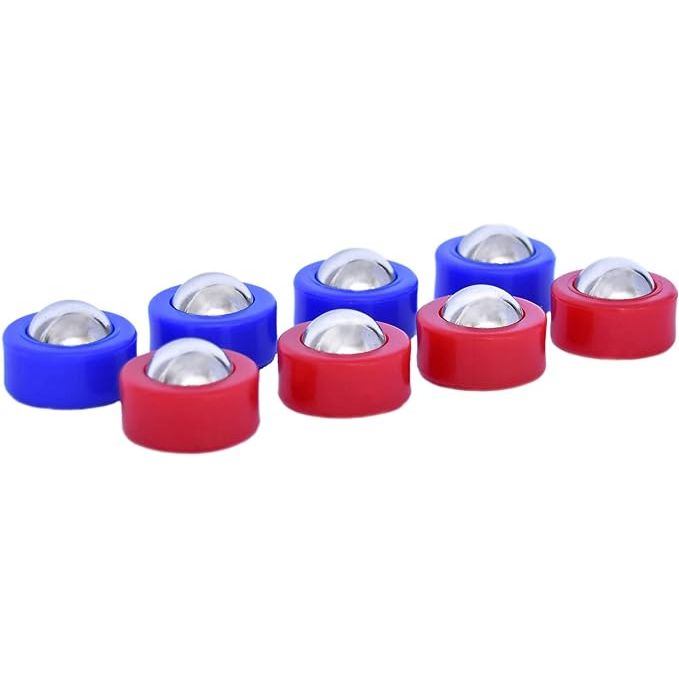 The GoSports Shuffle Board Mini Roller Replacement Set includes 8 premium rollers designed specifically for use on shuffleboard tables. These replacement rollers are made of durable plastic materials to ensure consistent performance and longevity.
