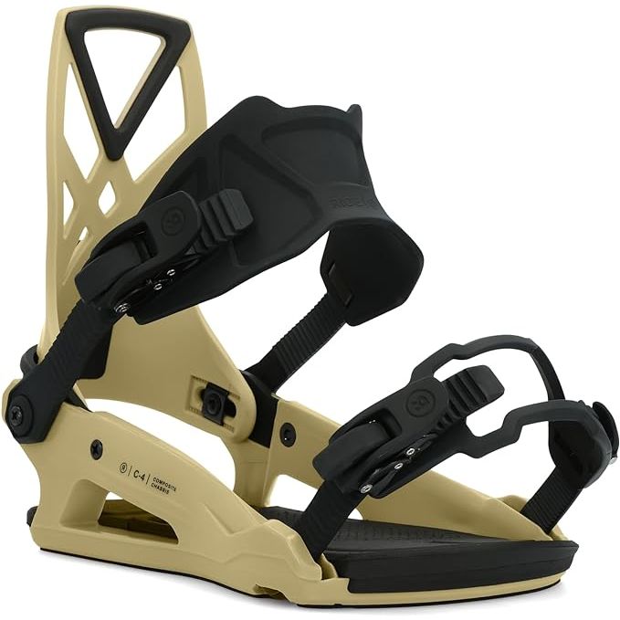 Ride C-4 Mens Snowboard Bindings are high-performance bindings designed for male snowboarders. They feature an aluminum chassis and carbon highback, providing a lightweight yet durable construction. The bindings also have a comfortable and secure fit with adjustable straps and an adjustable toe ramp.