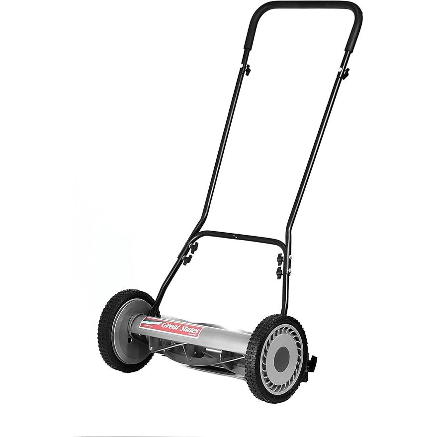 The Great States 815-18 18-Inch 5-Blade Push Reel Lawn Mower is a manual push reel mower that is designed to cut grass efficiently and effectively. It has a cutting width of 18 inches, which allows you to cover more ground in less time.