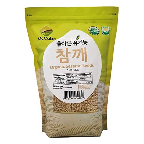 McCabe Organic Natural Sesame Seeds are premium quality raw sesame seeds that are certified organic by both the USDA and CCOF. These nutritious seeds are rich in fiber and minerals, making them a healthy addition to any diet. Each bag contains 1.5 pounds of sesame seeds, which are packed in the USA to ensure freshness and quality.