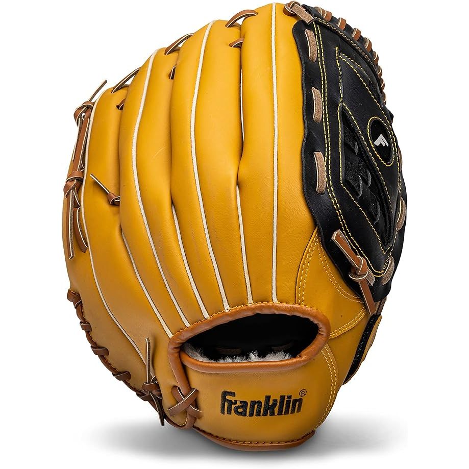 Franklin Sports offers a range of Baseball and Softball Gloves known as the Field Master series, designed for both adult and youth players. These gloves are available for both right-handed and left-handed players, catering to players of all skill levels.