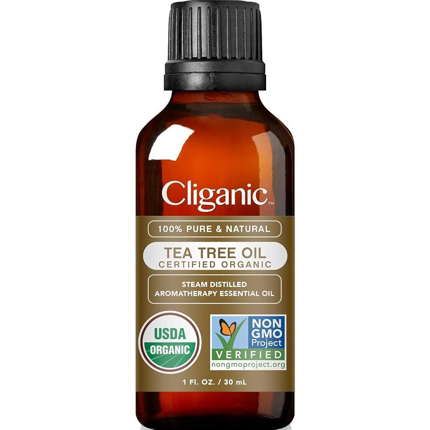 Cliganic Organic Tea Tree Essential Oil is made from 100% pure and natural tea tree oil. This oil is perfect for use in aromatherapy, as it is known for its purifying and cleansing properties. It is Non-GMO verified, meaning it is free from genetically modified organisms, and is made with high quality ingredients.