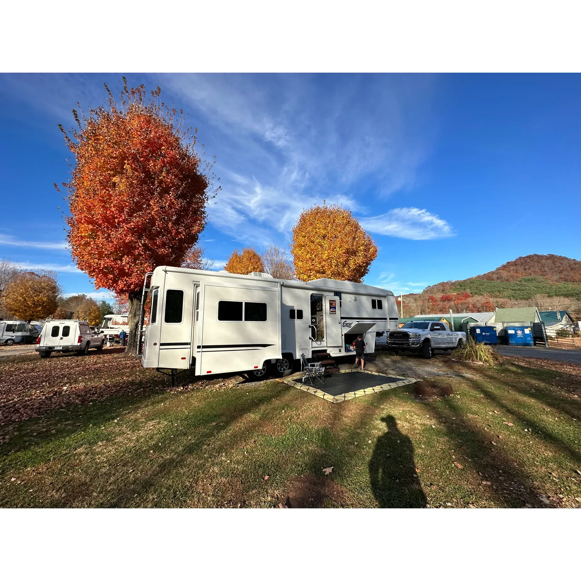 Winngray Campground is a welcoming retreat for travelers to the great outdoors seeking proximity to natural wonders and urban conveniences. With its prime location, guests can effortlessly access Smoky Mountain National Park as well as the vibrant city of Asheville, opening the door to a vast array of recreational opportunities. Visitors often remark on the pleasant and supportive staff, who enhance the overall experience with their friendly assistance.

Accommodating a range of visitors, from those passing through for a single night to those seeking a more extended stay, the campground offers various amenities to suit diverse needs. Full hook-up sites with 50 amp service provide ease of stay for RVers, while tent sites equipped with electric access cater to traditional campers. The campground's dog park is especially popular among pet owners, who find it a great space for their furry friends to play and socialize.

The grounds boast a scenic creekside backdrop that adds a touch of tranquility to the outdoor experience. Moreover, the well-maintained laundry facilities are a valued convenience for those on long-haul trips or enjoying a prolonged visit. For those who appreciate the inherent beauty of campground life, the area reserved for permanent residents presents an immaculate and serene neighborhood, reflective of the overall charm of the campground.

Among the various perks of choosing Winngray as a destination, guests find additional comforts in the exceptionally clean and functional bathhouses—ensuring a high standard of hygiene and comfort. Communal areas, including the stream which makes for a beautiful setting, stand out as a highlight for many who stay at the campground, inviting a sense of connection with nature.

Enthusiastic endorsements from repeat visitors, who anticipate their autumnal returns, testify to the lasting appeal of Winngray Campground. Whether it's a brief overnight respite on a longer journey or weeks spent immersing in the splendor of the surrounding landscape, the campground beckons with its charming offerings and the promise of a peaceful getaway. Description by ChatGPT.