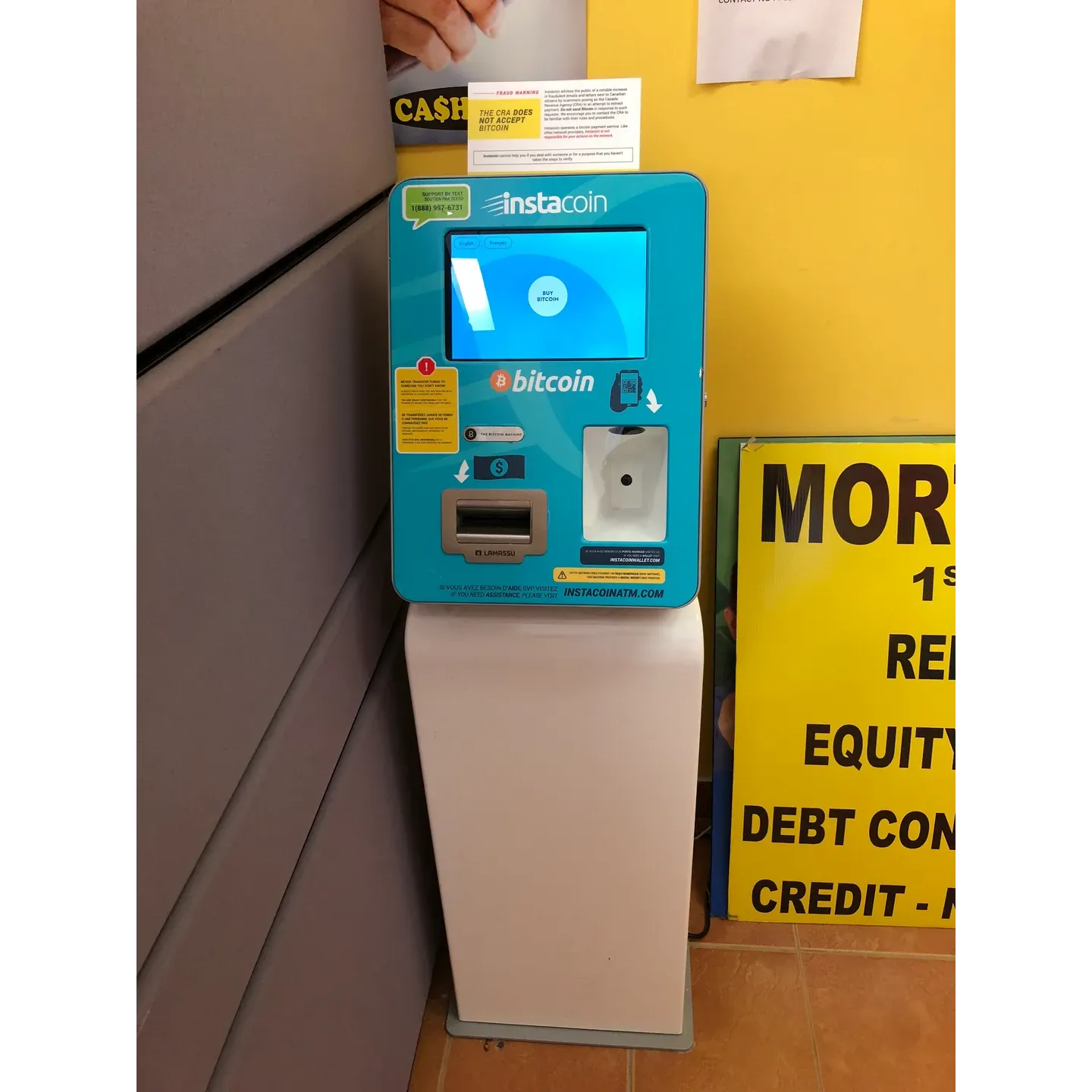 Instacoin Bitcoin ATM - Cash Shop is a trusted cryptocurrency ATM provider located at 9899 Airport Rd #2, Brampton, ON L6S 0A2, Canada. They offer a convenient way for individuals to buy and sell Bitcoin and other cryptocurrencies using cash. Customers can easily access their services during the shop's operating hours.

The ATM machines provided by Instacoin are user-friendly and secure, allowing customers to complete transactions quickly and safely. With a commitment to customer service, the staff at Instacoin Bitcoin ATM - Cash Shop are knowledgeable and ready to assist customers with any questions or concerns they may have. Whether you are a seasoned cryptocurrency investor or new to the space, Instacoin Bitcoin ATM - Cash Shop provides a reliable and efficient way to engage with digital currencies in a physical location.

As a reputable provider in the cryptocurrency space, Instacoin Bitcoin ATM - Cash Shop ensures that their machines are regularly maintained and up to date with the latest security features. With a focus on accessibility and convenience, they aim to make purchasing and selling Bitcoin and other cryptocurrencies as straightforward as possible for their customers. Visit Instacoin Bitcoin ATM - Cash Shop at 9899 Airport Rd #2, Brampton, ON L6S 0A2, Canada for all your cryptocurrency ATM needs. Description by ChatGPT.