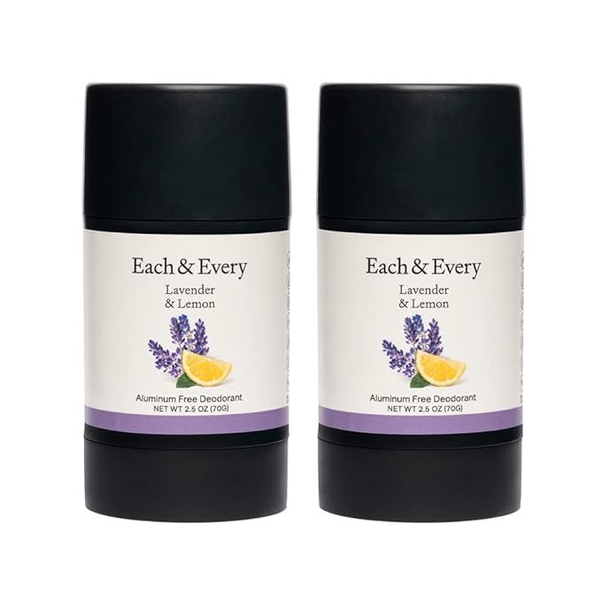 Each & Every 2-Pack Natural Aluminum-Free Deodorant for Sensitive Skin with Essential Oils offers a safe and effective alternative to traditional deodorants. Made with a blend of natural ingredients and essential oils, this deodorant is specially formulated for sensitive skin.