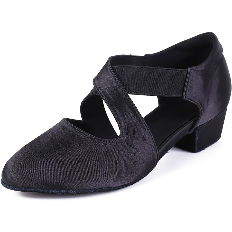 The Ballroom Dance Shoes Women Closed Toe Low Heel Latin Salsa Swing Social Practice Dancing Sandals 1.5" Heel S05 are specially designed dance shoes for women. These shoes have a closed toe design, providing extra support and protection while dancing. The low 1.