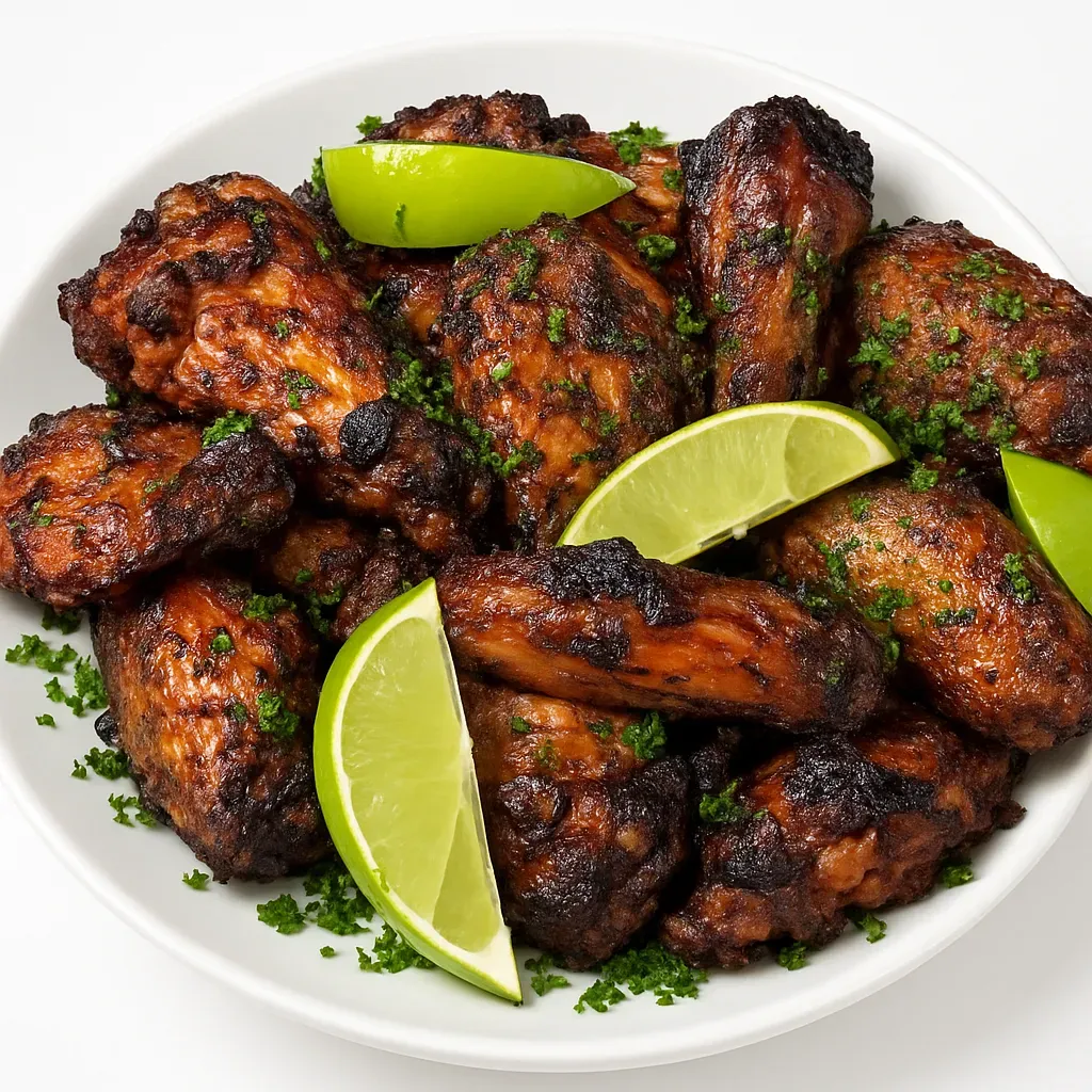 Experience the vibrant flavors of the Caribbean with this incredibly simple recipe for Jerk Chicken Wings. Prepared in a home oven, these wings are a perfect blend of spice and sweetness, making them an ideal appetizer or main course for any gathering.