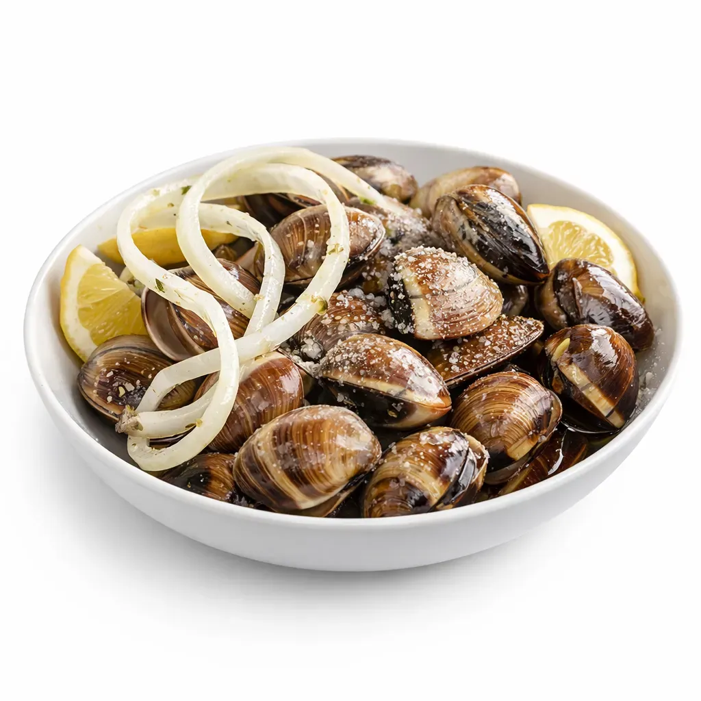 A traditional Portuguese seafood dish that highlights the flavors of clams in a comforting and aromatic stew.