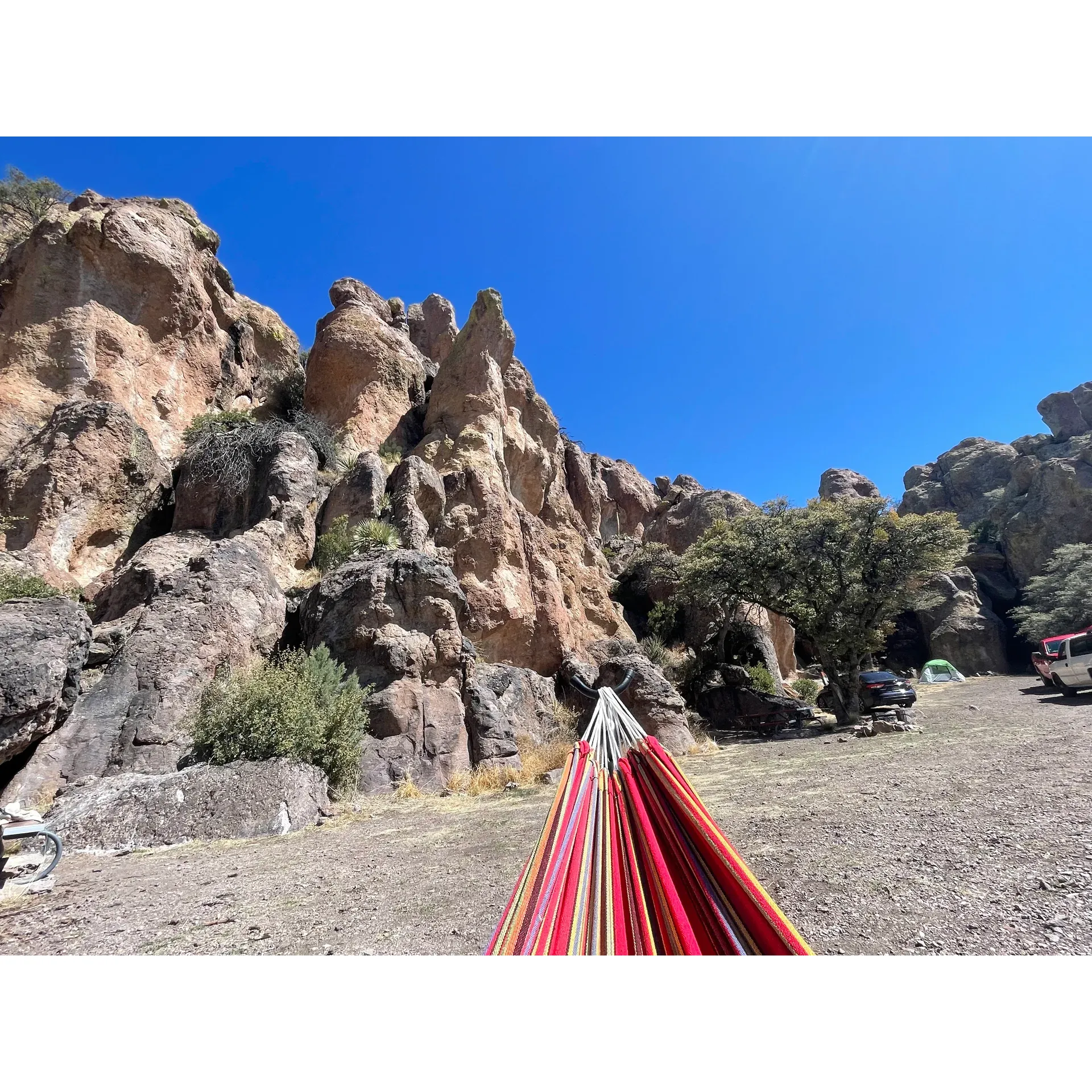 Luna Park Campground is a pristine outdoor retreat for campers and climbing enthusiasts alike. It offers an escape to a picturesque landscape characterized by its natural rock formations and enthralling caves, creating a paradise for adventurers. The campground's approach may be an adventure in itself, with a 15-mile journey on improved dirt and gravel roads that lead to this secluded gem, culminating in a short stretch that's accessible with a 2WD vehicle during dry conditions.

Upon arrival, visitors are greeted by a rustic and authentically outdoorsy setting, complete with a traditional wooden outhouse, contributing to the authentic camping experience. Although the amenities are minimal, the trade-off is a more intimate connection with nature and a breathtaking environment that more than compensates. Luna Park Campground offers an intimate atmosphere with just three camp sites, ensuring a tranquil and less crowded setting.

The campground is a climber's delight, offering an array of climbing routes for all levels right at your doorstep. With no approach needed, climbers can literally roll out of their sleeping bags and onto the rock wall, reveling in the convenience and excitement that such proximity provides. It's a place that holds a special charm for those keen to wake up amidst nature and engage in their passion without delay.

Luna Park Campground captures sunlight and shade alike, allowing for a variety of campsite choices to suit each visitor's preference. The admirable community ethos amongst campers here involves a commitment to preserving the natural beauty; guests are encouraged to pack out their trash and respect the surroundings, fostering a culture of care and consideration.

Connectivity to the outside world is offered in moderation, with occasional mobile service that reinforces the campground's appeal as an isolated retreat without taking one completely offline. Visitors should come prepared for an immersive outdoor experience, and while the path less traveled may require a 4WD or a bit of driving spirit, the destination is renowned for being entirely worth the expedition.

Luna Park Campground is a must-visit for those who appreciate the splendor of the wilderness, outdoor recreation, and a place to disconnect and recharge in a magnificent and serene setting. Description by ChatGPT.