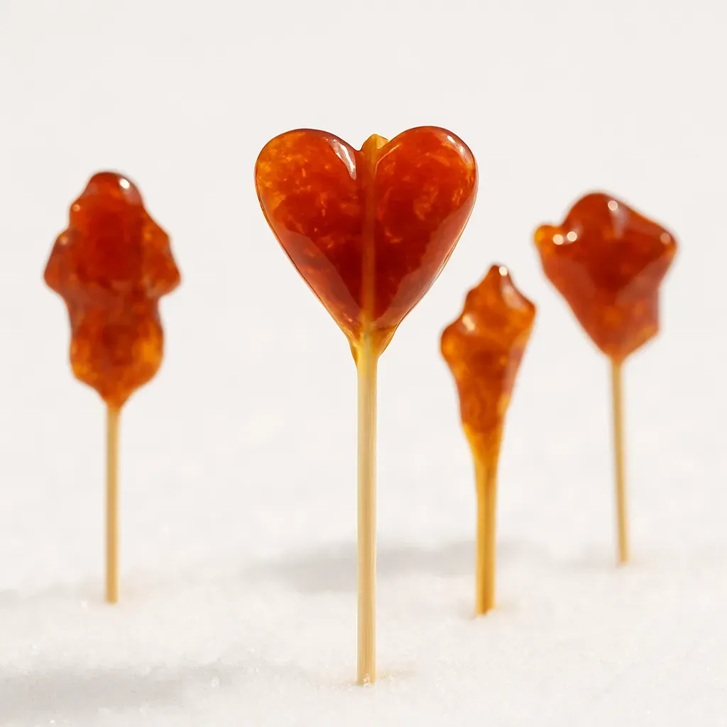 Maple Taffy, also known as tire sur la neige in French, is a traditional Canadian confection that is simply made by pouring hot maple syrup over fresh snow. The cold snow quickly chills the syrup, transforming it into a soft candy as it sets. It's a quintessential winter treat that is both fun to make and delicious to eat.
