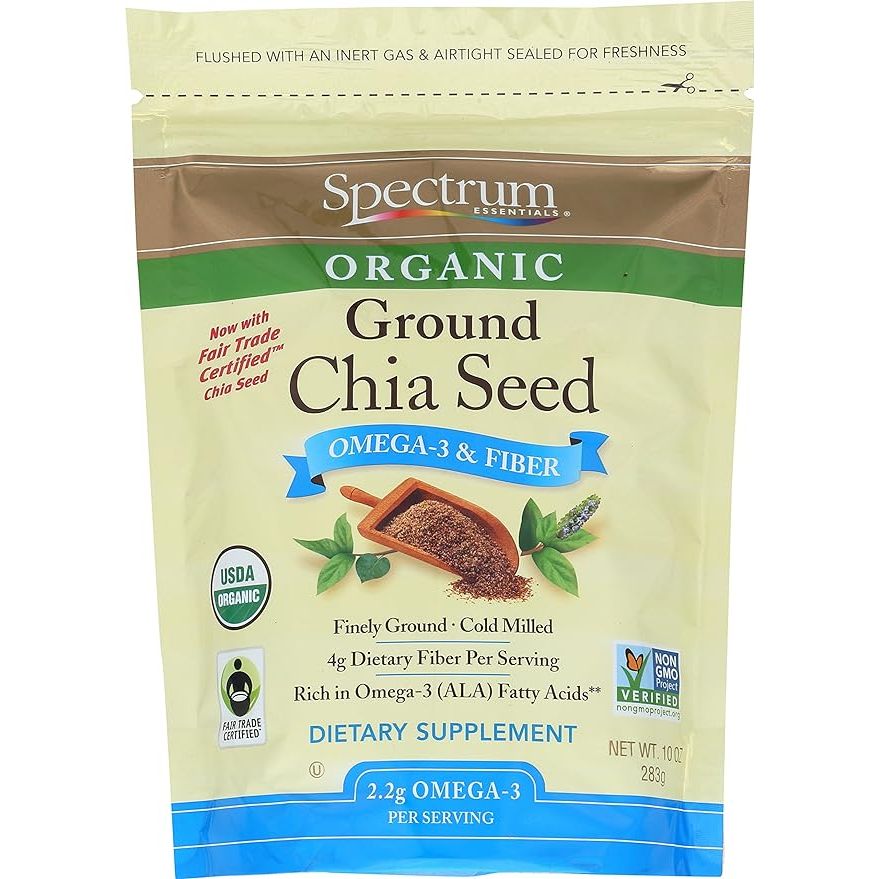 Spectrum Essentials Organic Ground Chia Seed is a nutritious and versatile superfood that can easily be added to your daily diet. This 10 oz package contains high-quality chia seeds that are certified organic, non-GMO, and gluten-free.
Chia seeds are packed with essential nutrients such as omega-3 fatty acids, fiber, protein, and antioxidants.