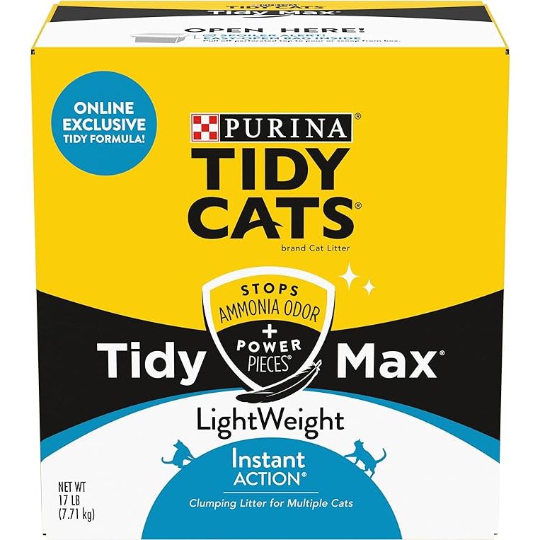 Purina Tidy Cats LightWeight Clumping Cat Litter is a popular option for cat owners looking for an effective and lightweight litter solution. This particular formula, Tidy Max Instant Action, is designed to provide fast and powerful odor control for a cleaner and fresher-smelling home.